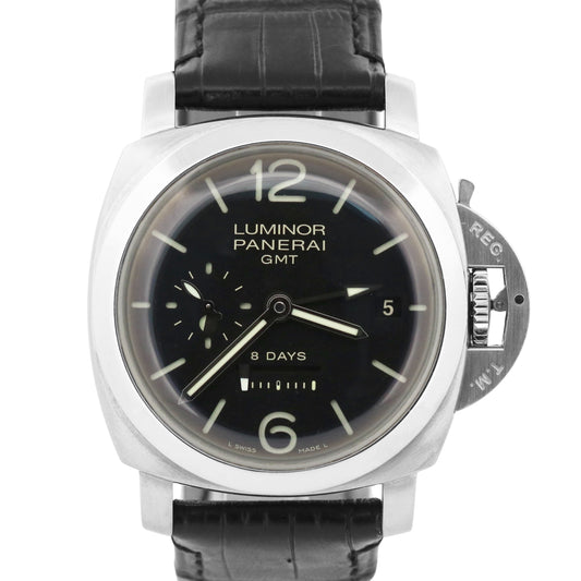 PAPERS Panerai Luminor Marina PAM00233 1950 GMT 8 Days DOT DIAL 44mm PAM233 BOX