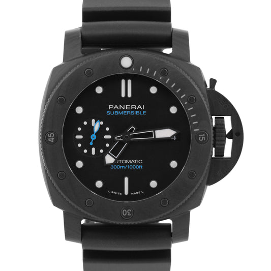 2025 Panerai Submersible Carbotech PAM01231 Black Blue Rubber 42mm Box Papers