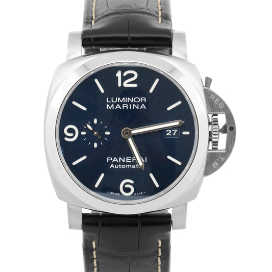 2020 Panerai Luminor Marina PAM01313 Blue Steel Automatic 44mm Watch Box Papers
