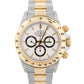 1993 Rolex Daytona Cosmograph PANDA White 18K Yellow Gold Stainless Steel 16523