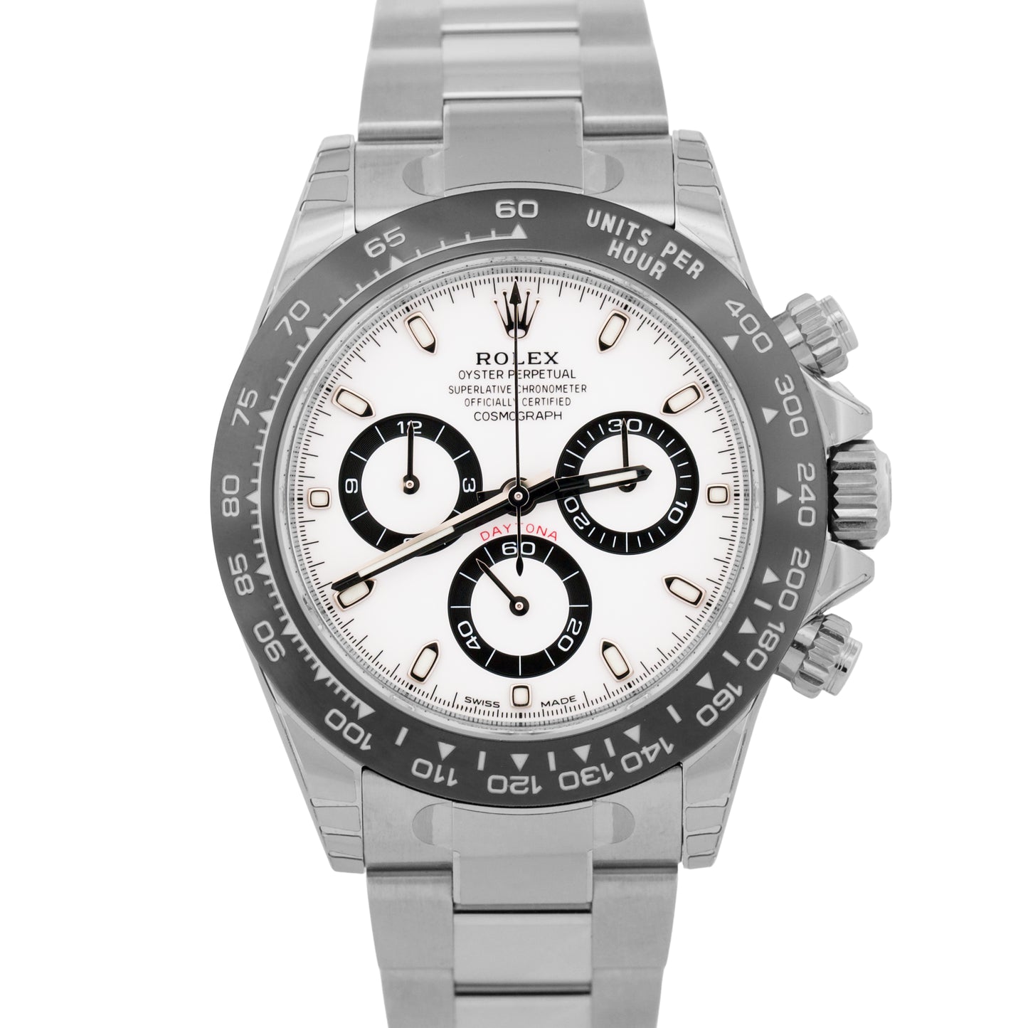 NEW STICKERED PAPERS Rolex Daytona 116500 LN Ceramic PANDA White Steel 40mm BOX