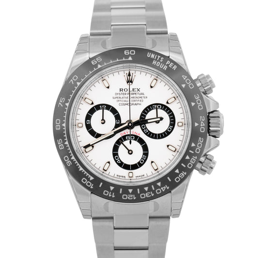 NEW STICKERED PAPERS Rolex Daytona 116500 LN Ceramic PANDA White Steel 40mm BOX