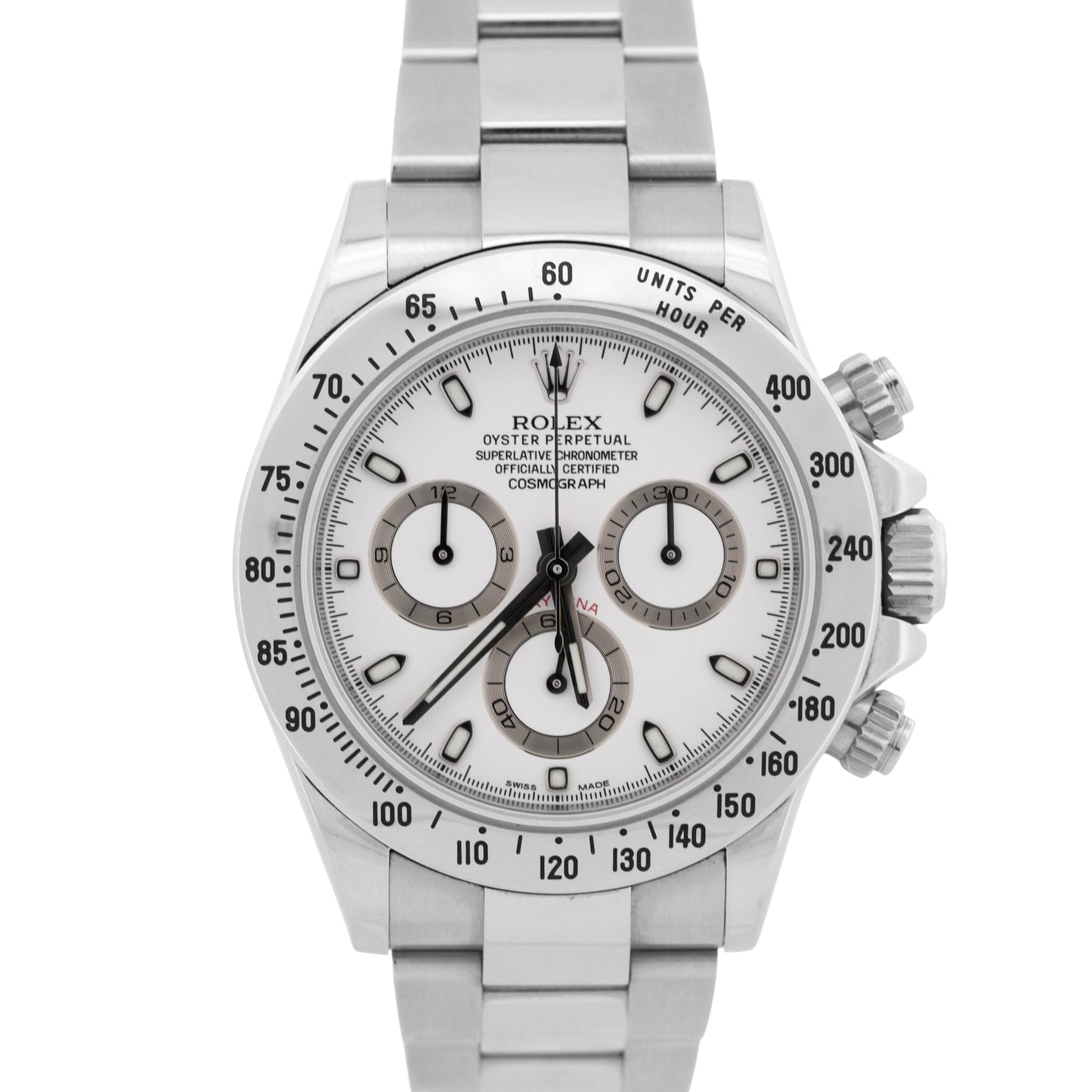 UNPOLISHED PAPERS Rolex Daytona Cosmograph PANDA White BLUE LUME 40mm 116520 BOX