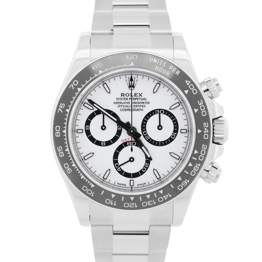 2025 Rolex Daytona Cosmograph Steel PANDA White Ceramic Steel 40mm 126500 LN BOX