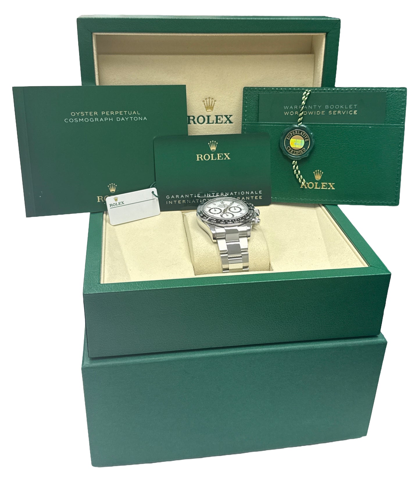 2025 Rolex Daytona Cosmograph Steel PANDA White Ceramic Steel 40mm 126500 LN BOX