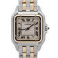 Cartier Panthere TWO ROW 18K Gold Steel 27mm IVORY Roman Quartz W25028B6 11002