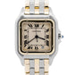 Ladies Cartier Panthere Midsize IVORY 18K Gold Steel THREE ROW 27mm Quartz 8394