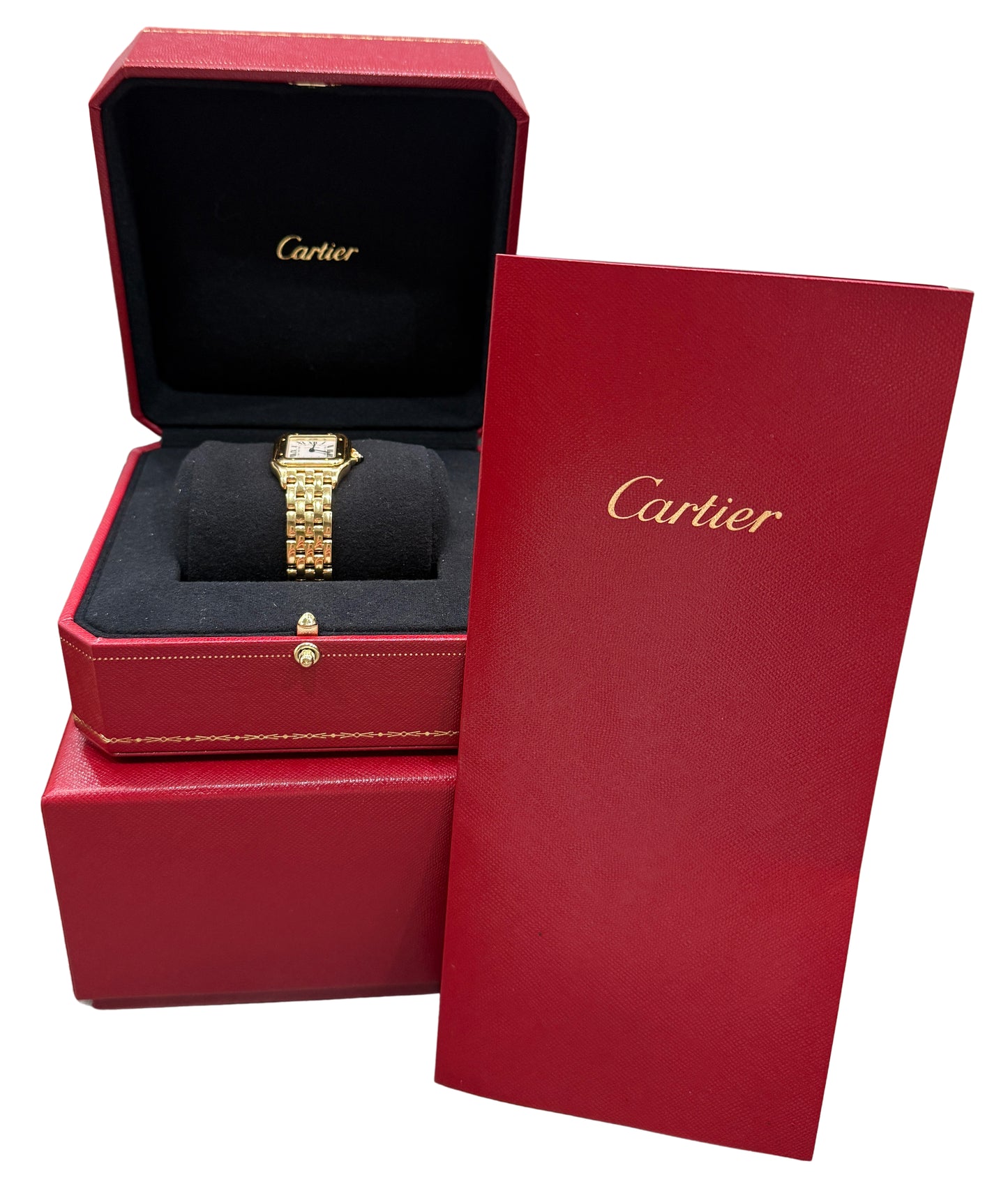 2024 Cartier Panthere 4178 WGPN0047 White 18K Yellow Gold Quartz 23mm Watch Box