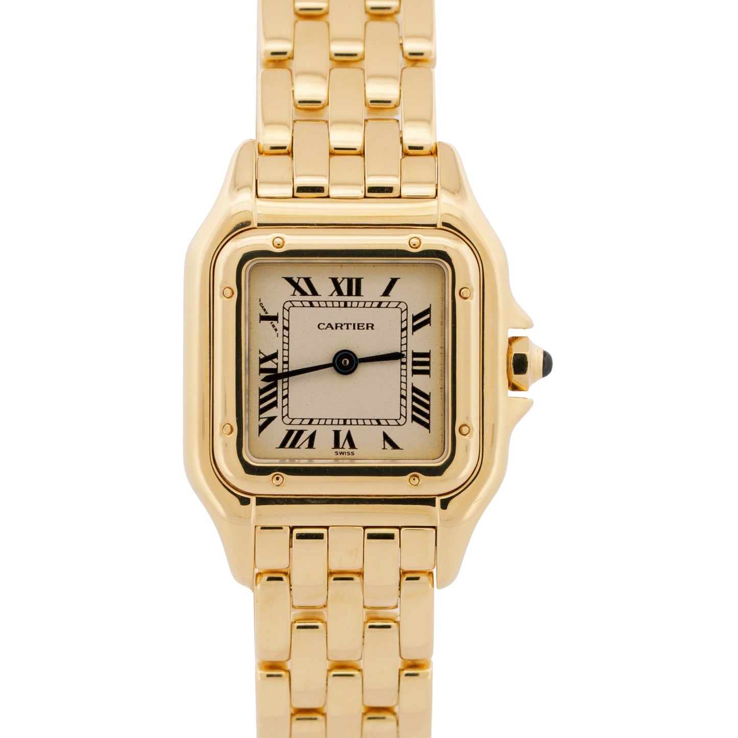 PAPERS Ladies Cartier Panthere Small 18K Yellow Gold 22mm Quartz 107000M BOX