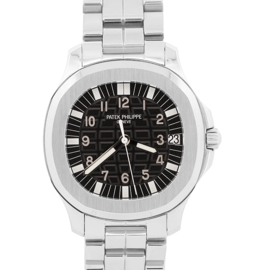 Patek Philippe Aquanaut 38mm Black Stainless Automatic Watch 5065A RUBBER STRAP