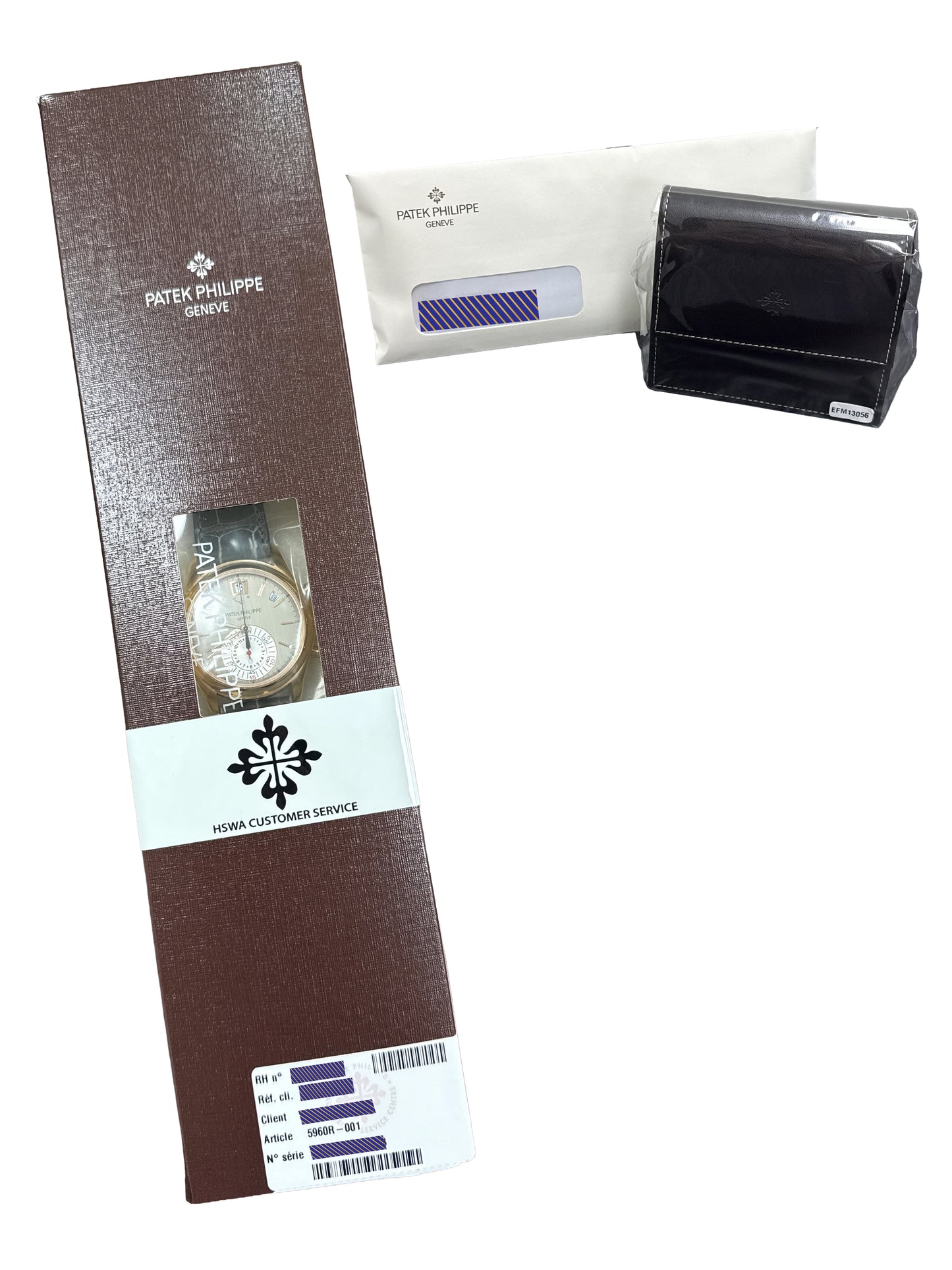2026 SERVICE PAPERS Patek Philippe Annual Calendar GRAY 40mm 18K Gold 5960R BOX