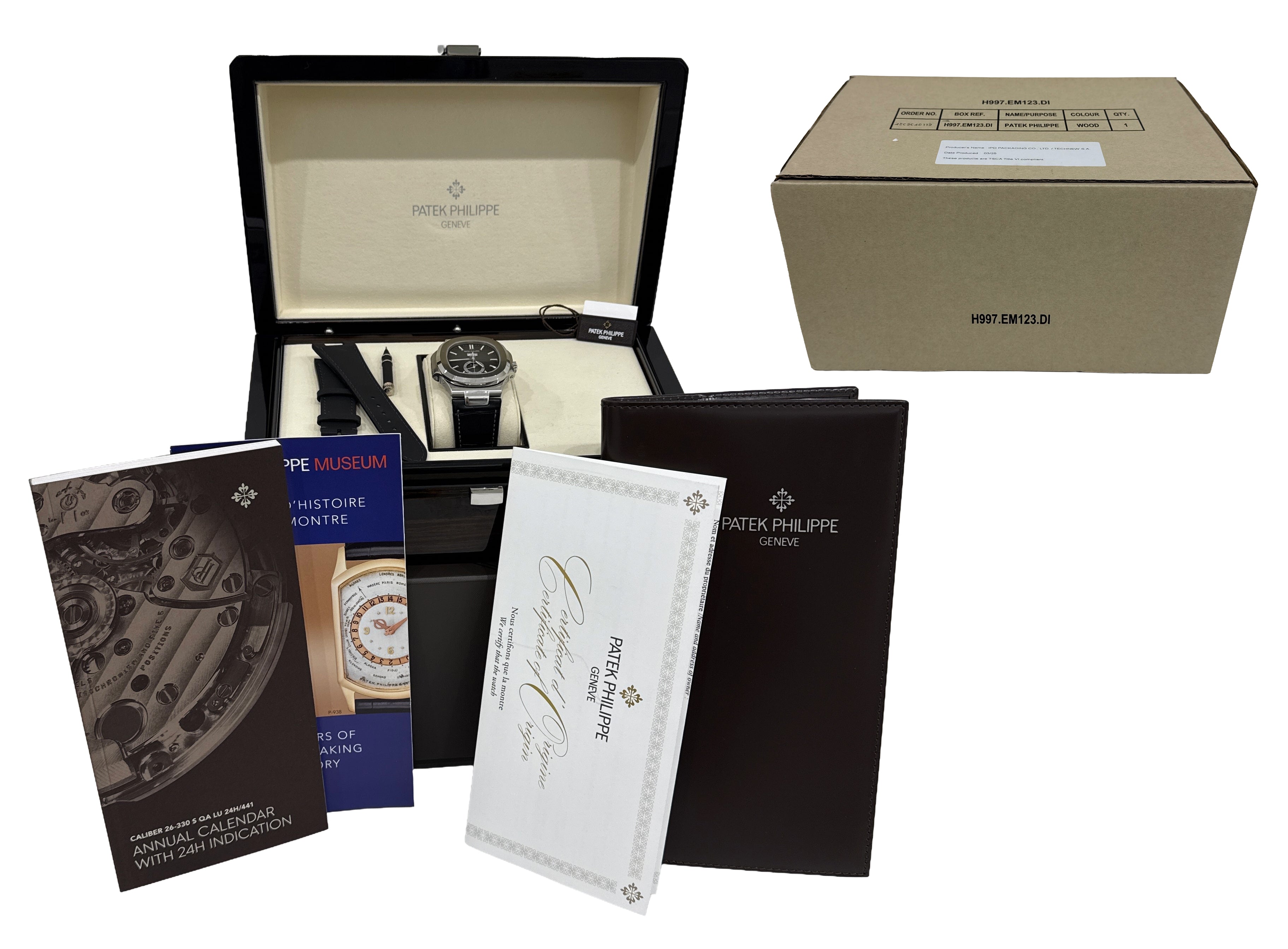 NEW 2025 PAPERS Patek Philippe Nautilus Moonphase Steel 40.5mm