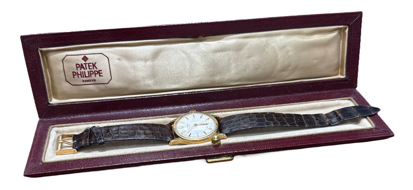 VINTAGE Patek Philippe Calatrava 96 30.5mm 18K Yellow Gold Manual Leather BOX