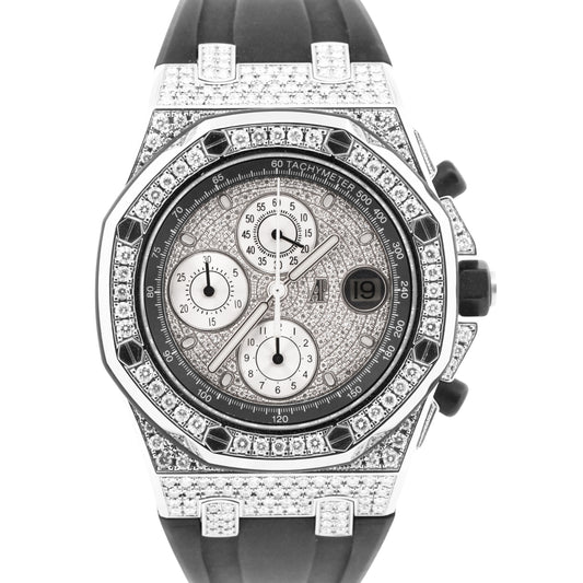MINT Audemars Piguet Royal Oak Offshore Chronograph PAVE DIAMOND 42mm 25940SK