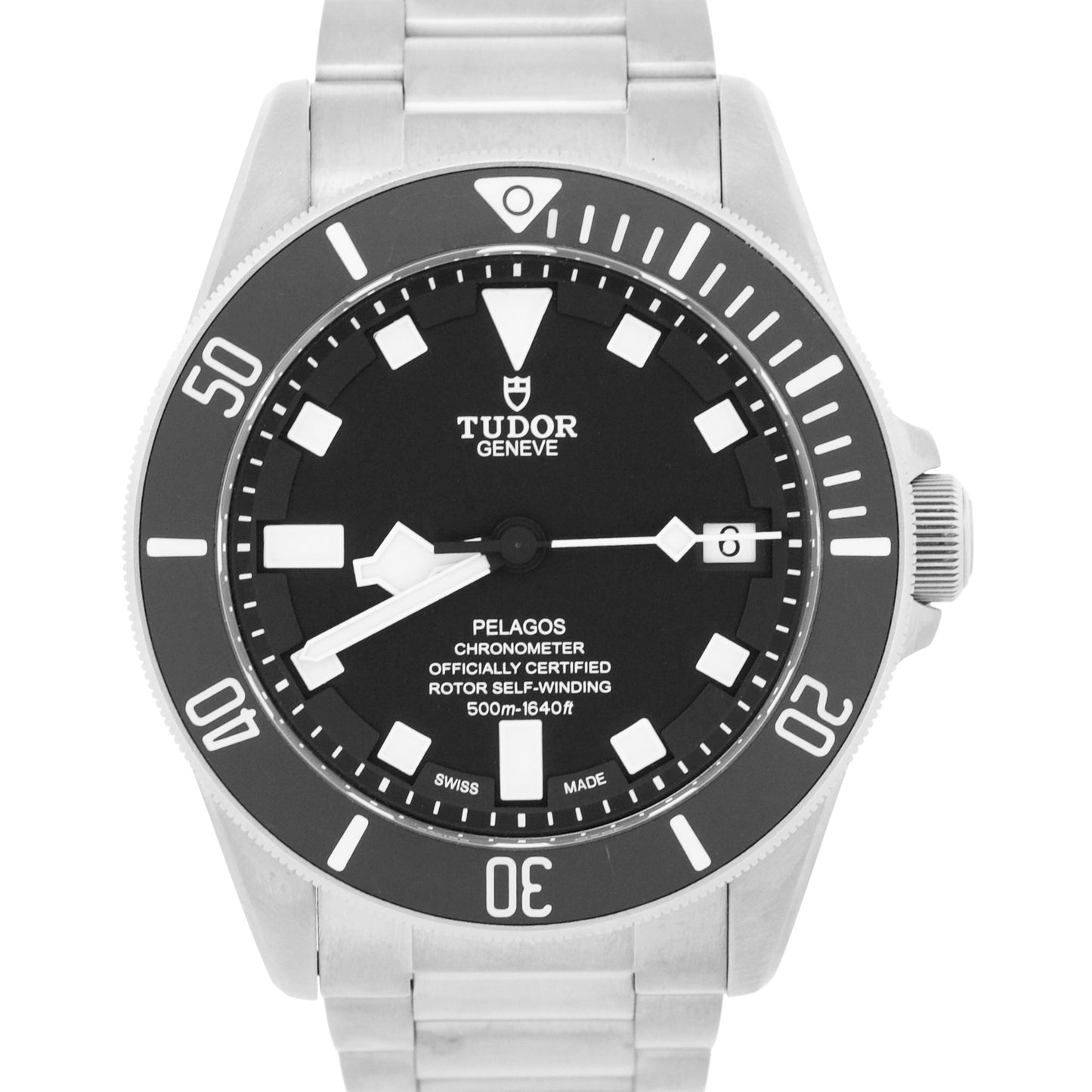 Tudor Pelagos BLACK 42mm Titanium Date Dive Automatic Watch 25600TN