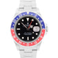 PAPERS UNPOLISHED Rolex GMT-Master II PEPSI Blue Steel RECTANGLE DIAL 16710 BOX