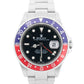 Rolex GMT-Master II 40mm PEPSI Red Blue Stainless Steel NO-HOLES 16710 Watch