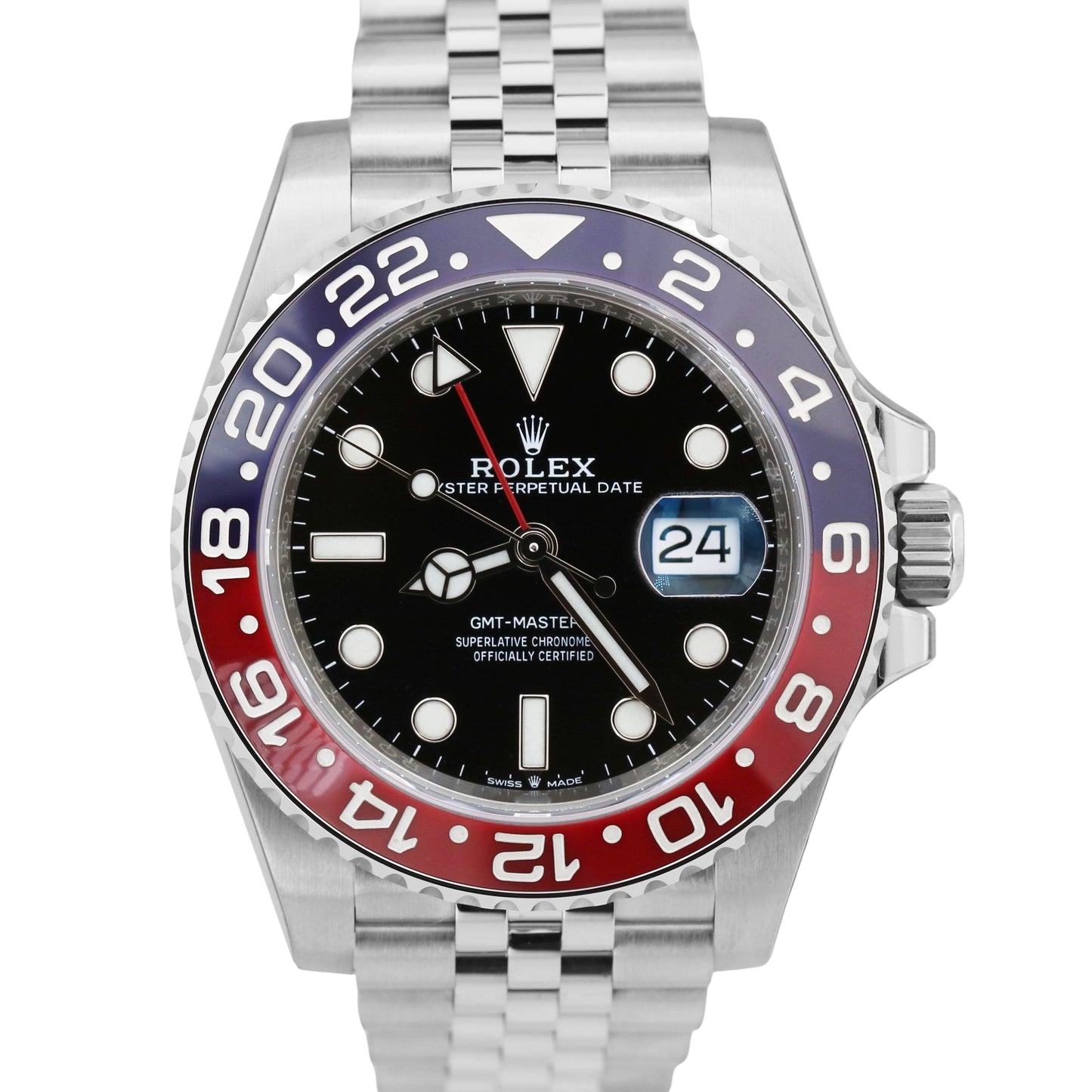NEW 2024 PAPERS Rolex GMT-Master II 126710 BLRO PEPSI Red JUBILEE Blue 40mm BOX
