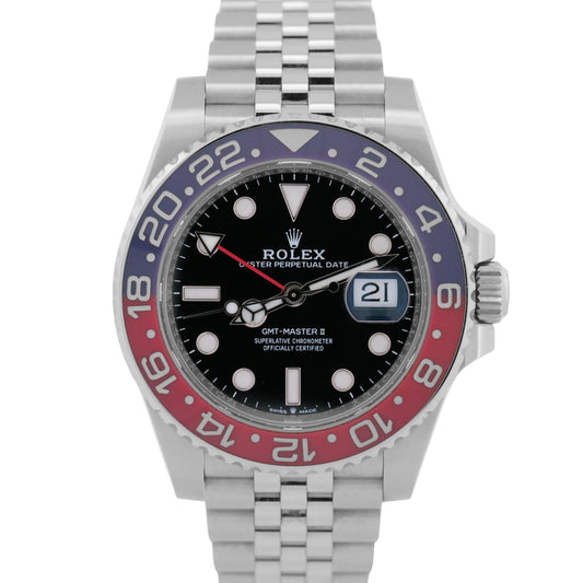 2025 Rolex GMT-Master II 126710 BLRO Pepsi Red Blue 40mm Jubilee Box Papers