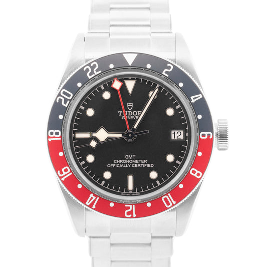 2018 PAPERS Tudor Black Bay GMT PEPSI Steel Red Blue Black 41mm 79830RB BOX