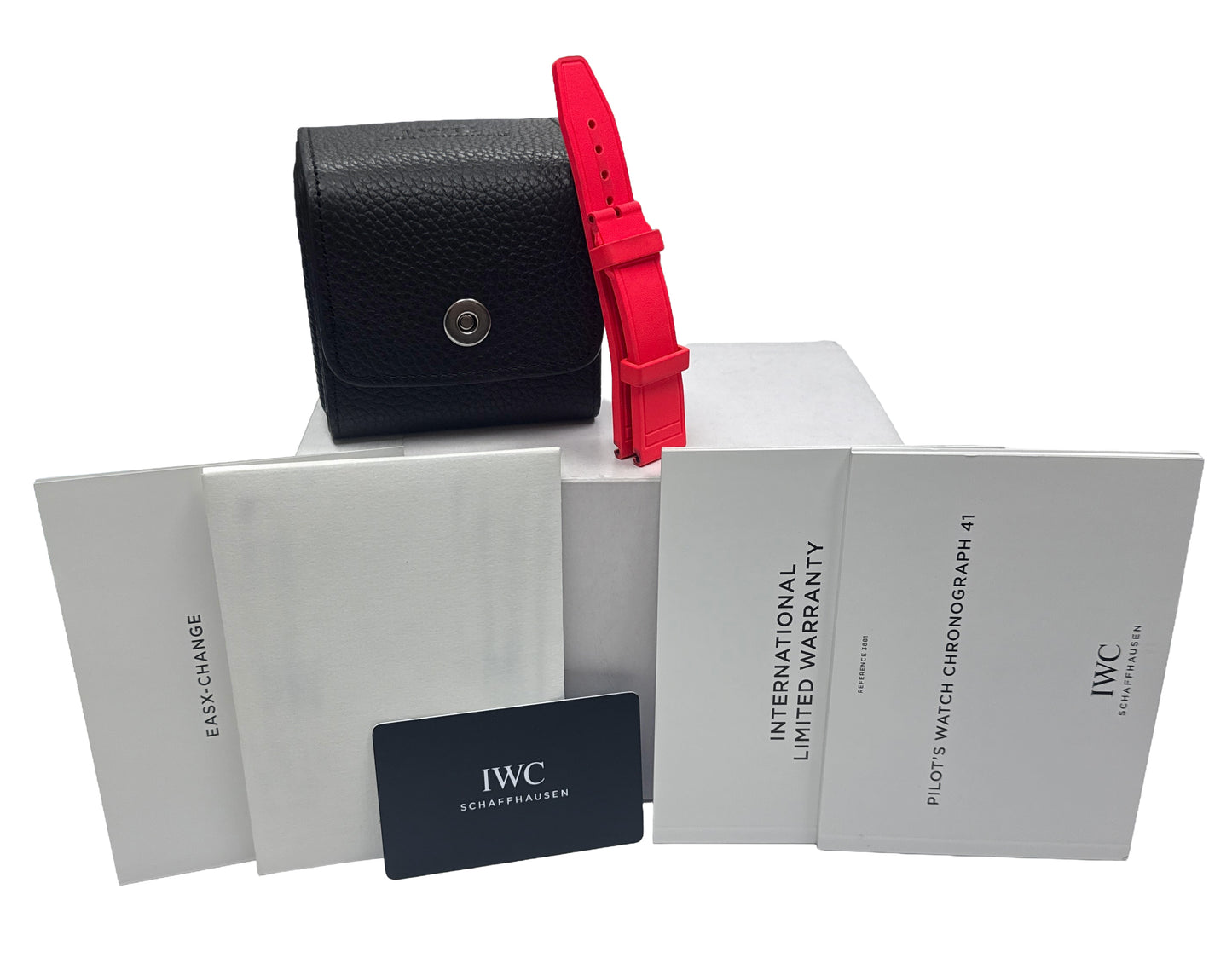 2023 PAPERS IWC Pilot Chronograph MERCEDES-AMG Petronas Titanium IW388114 BOX
