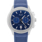 2021 Piaget Polo S Chrono P11269 Steel Blue Guilloche Rubber 42mm Box Papers