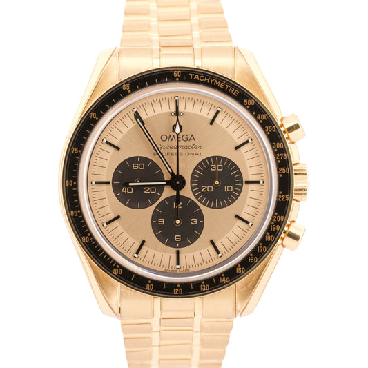 2024 PAPERS Omega Speedmaster MOONSHINE 18K Yellow Gold 310.60.42.50.99.002 BOX