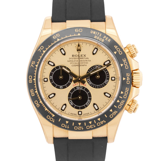 2019 PAPERS Rolex Daytona PIKACHU Champagne 18K Gold Oysterflex 116518 LN BOX