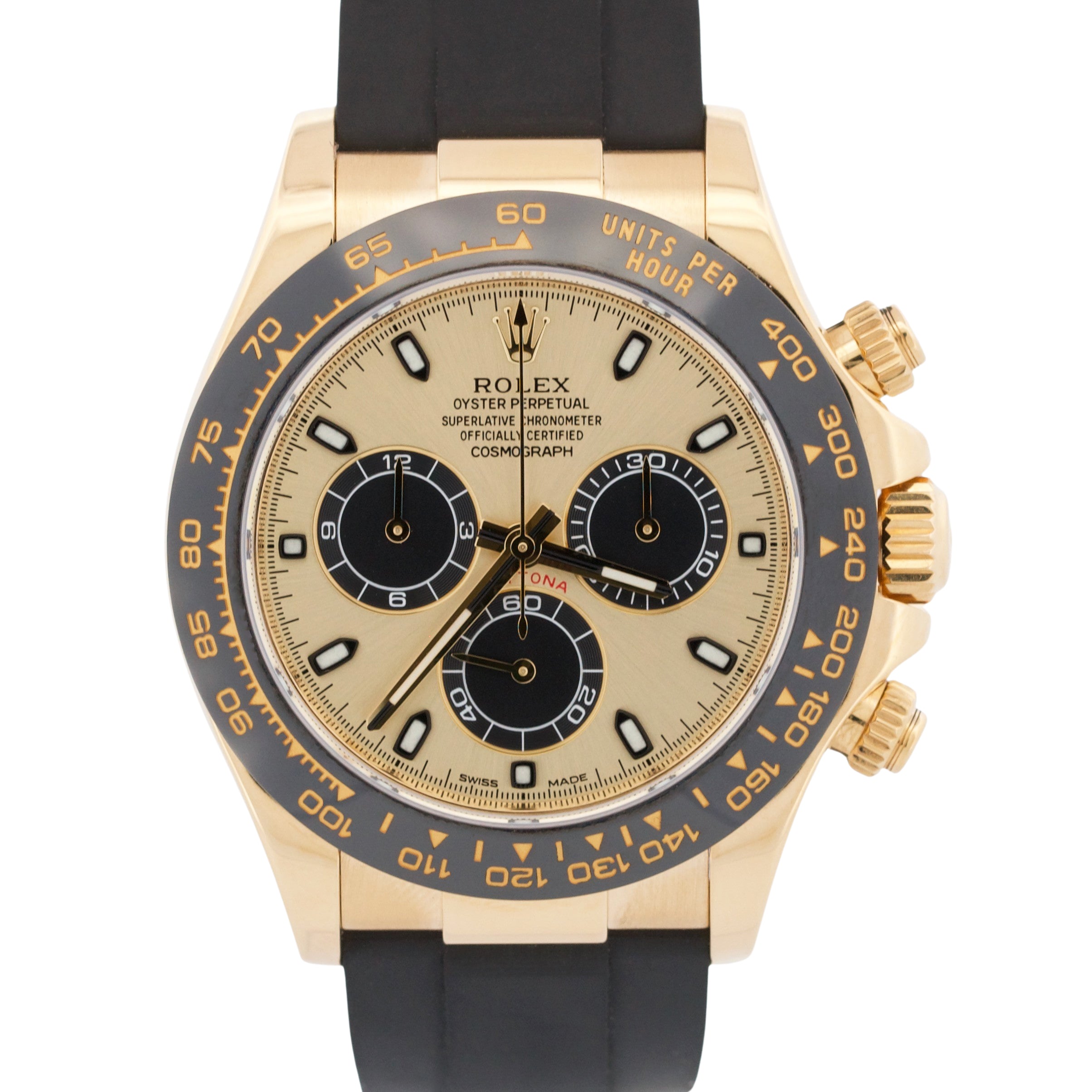 ゼパチェキ 2022 Rolex Daytona 116518 Pikachu Champagne 18K YML Oysterflex