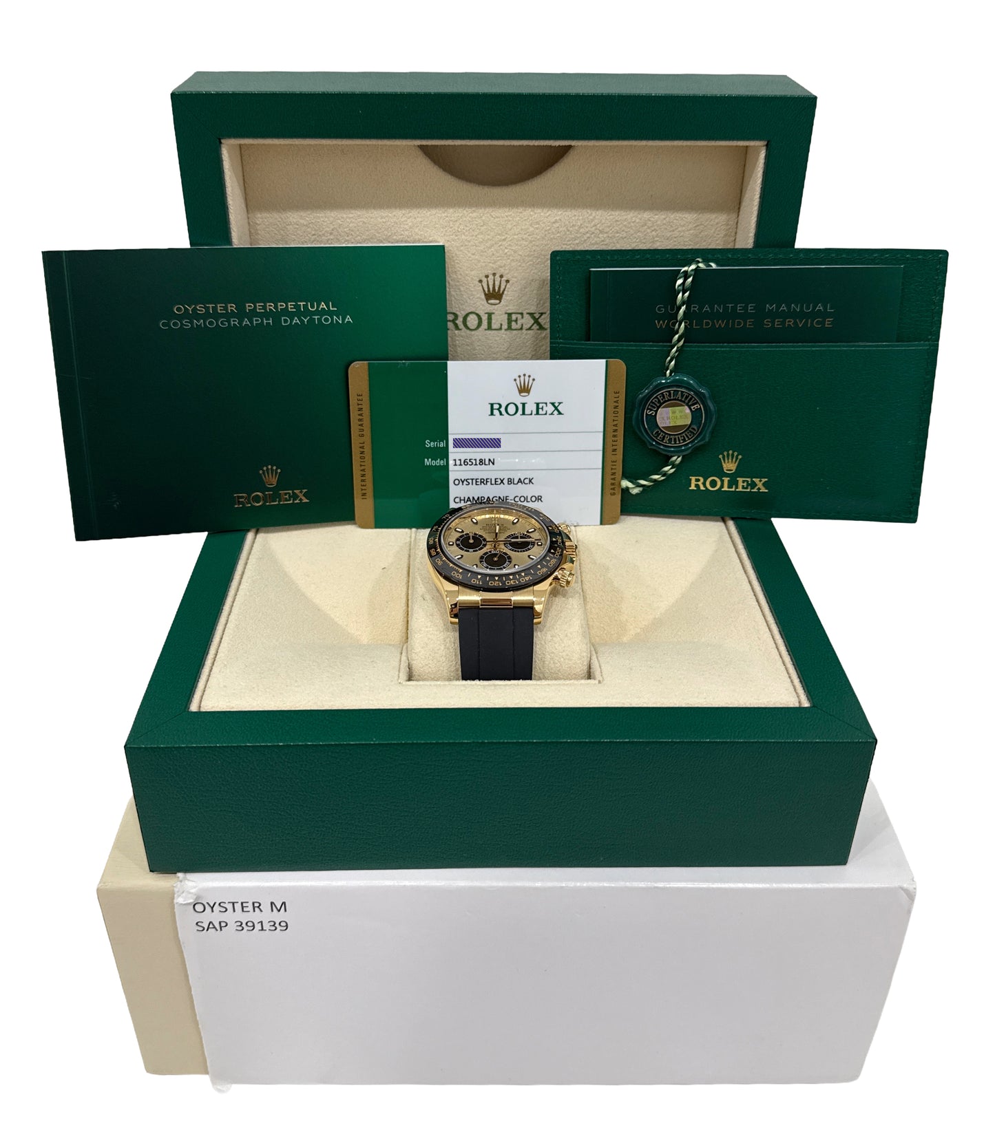 2019 PAPERS Rolex Daytona PIKACHU Champagne 18K YML Oysterflex 116518 LN BOX