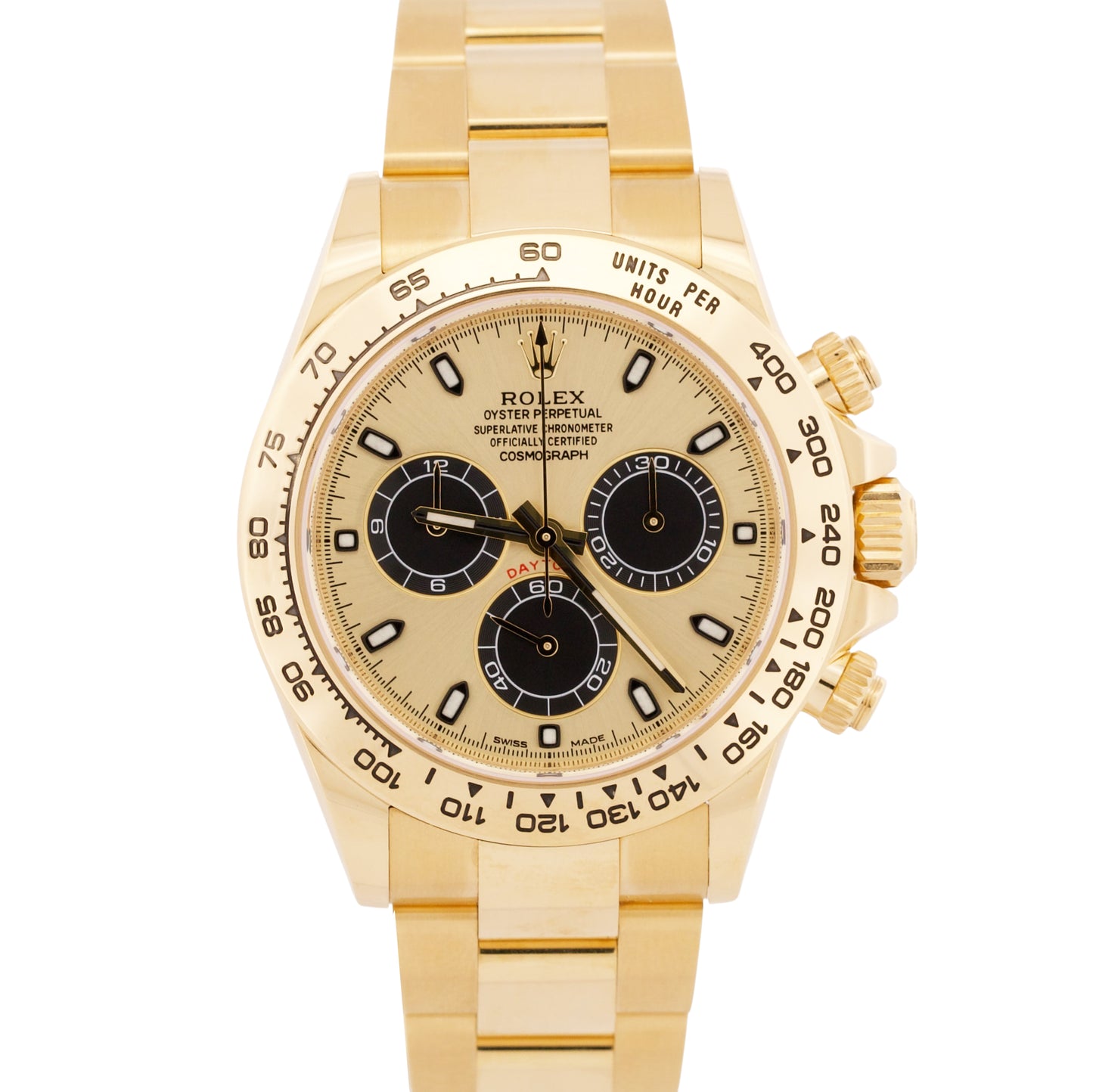 2022 PAPERS Rolex Daytona Cosmograph CHAMPAGNE 40mm 18K Gold PIKACHU 116508 BOX