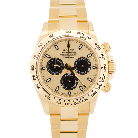 2022 PAPERS Rolex Daytona Cosmograph CHAMPAGNE 40mm 18K Gold PIKACHU 116508 BOX