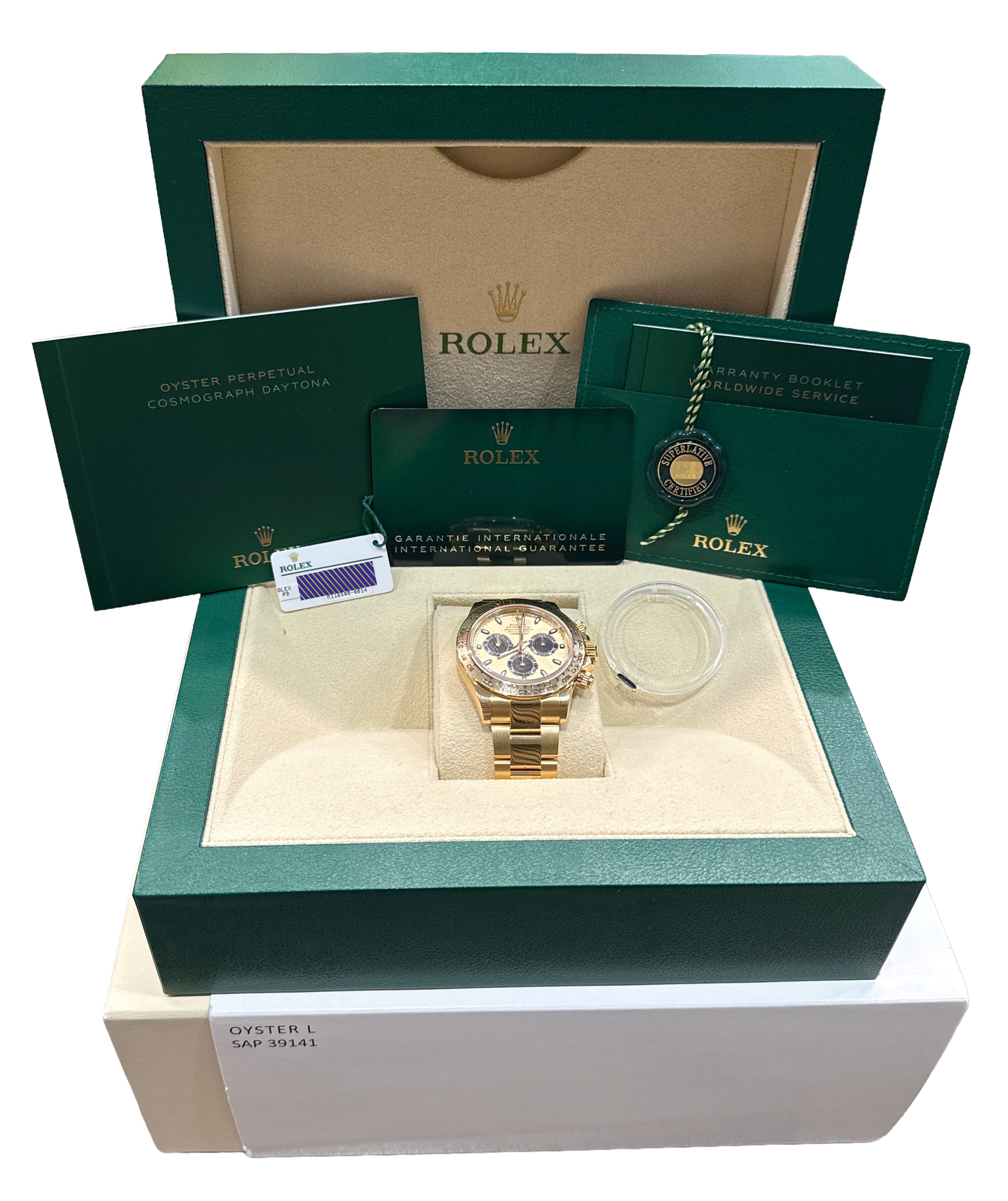2022 PAPERS Rolex Daytona Cosmograph CHAMPAGNE 40mm 18K Gold