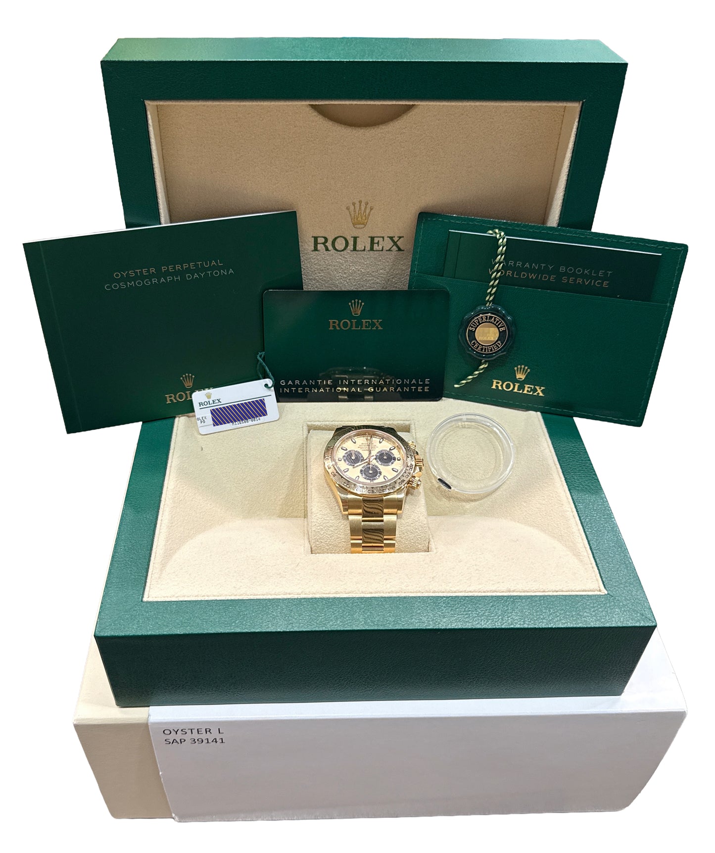 2022 PAPERS Rolex Daytona Cosmograph CHAMPAGNE 40mm 18K Gold PIKACHU 116508 BOX