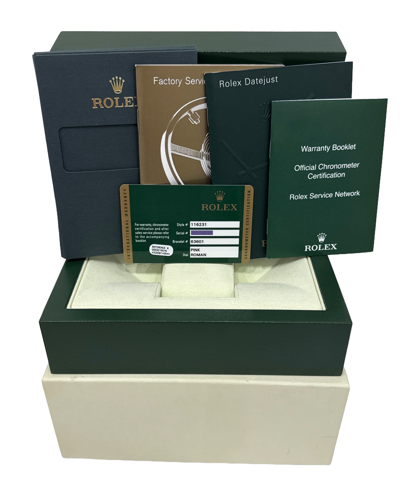 2012 PAPERS Rolex DateJust 36mm PINK ROMAN 18K Gold Steel JUBILEE 116231 BOX