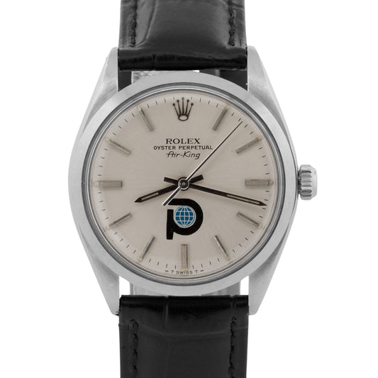 1979 Rolex Oyster Perpetual Air-King 5500 Silver Pool Intairdril Steel 34mm