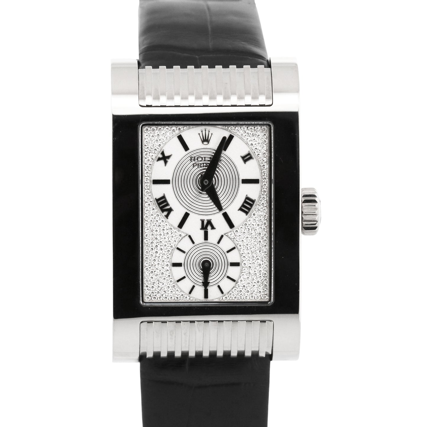 Rolex Cellini Prince 18K White Gold FACTORY PAVE DIAMOND 28mm Manual 5441/9