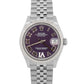 New 2026 Rolex Datejust 278274 Aubergine Purple Diamond Steel 31mm Box Papers