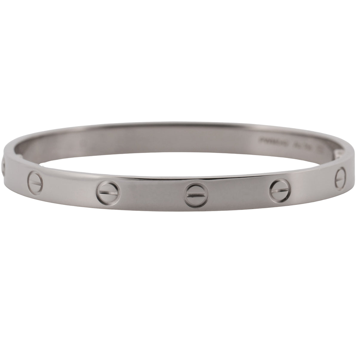 2022 Cartier Love Bracelet Size 18 18K White Gold Box