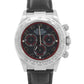 Rolex Daytona Cosmograph BLACK ARABIC RACING 18K White Gold LEATHER Watch 116519