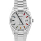 PAPERS Rolex Day-Date 18K GOLD FACTORY PAVE RAINBOW DIAMOND SAPPHIRE 128239 BOX