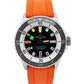 Breitling SuperOcean A17375 42mm Rainbow Orange Black Steel Automatic Watch