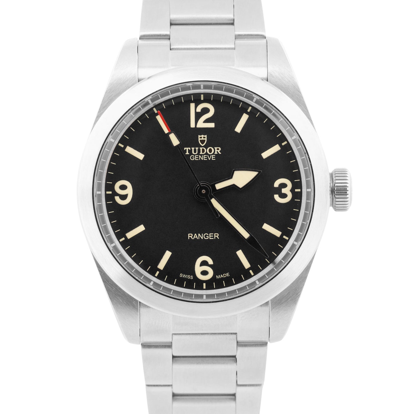 2024 Tudor Ranger 39mm Black Arabic Stainless Automatic Watch 79950 Box Papers