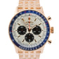 Breitling Navitimer B01 Chronograph SILVER 18K Rose Gold RB0137 46mm Watch BOX