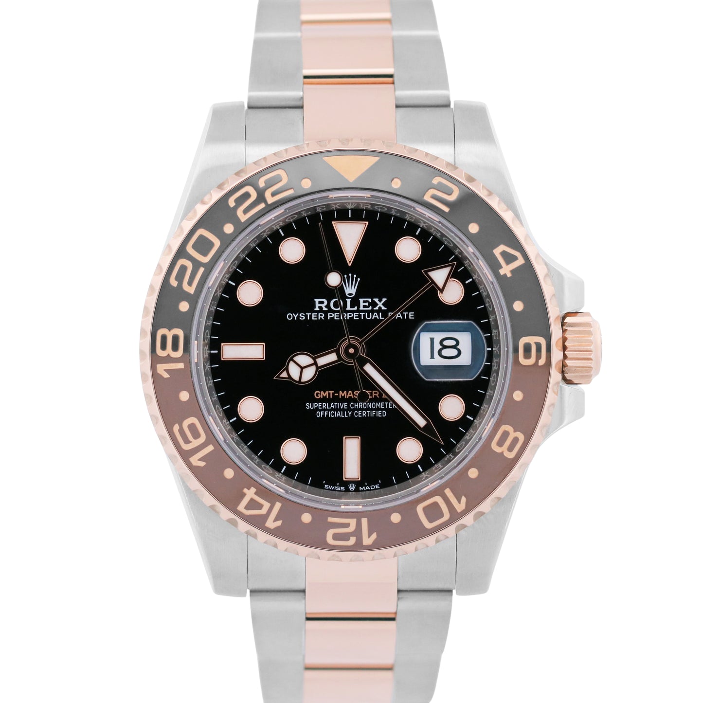 2023 PAPERS Rolex GMT-Master II 18K Gold ROOT BEER Brown 126711 CHNR 40mm BOX