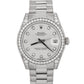 2019 PAPERS Rolex DateJust President 31mm SILVER DIAMOND 18K Gold 178159 BOX