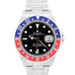 UNPOLISHED Rolex GMT-Master II 40mm PEPSI Red Blue RECTANGLE DIAL Steel 16710