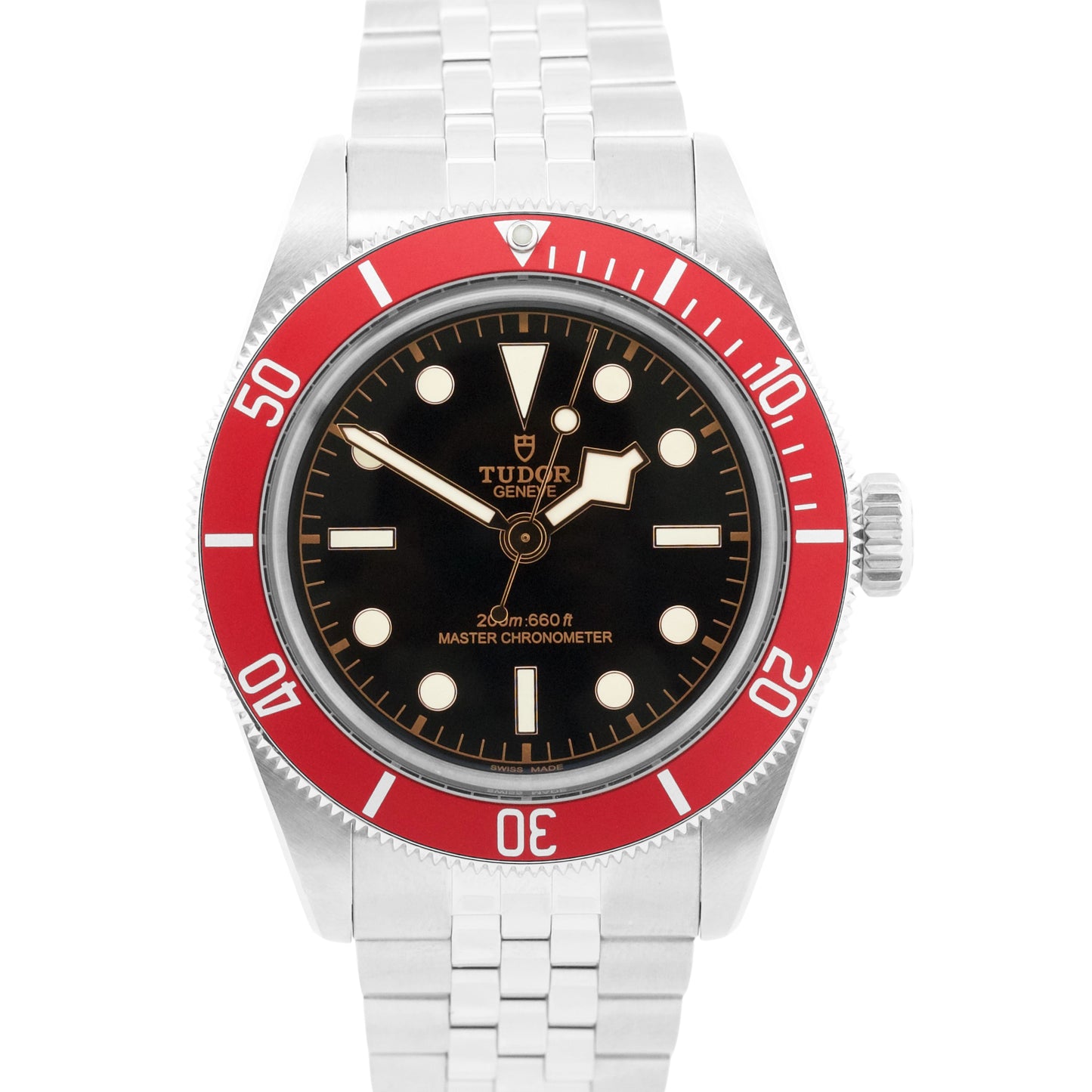 PAPERS Tudor Black Bay RED Stainless Steel Jubilee 41mm 7941A1A0RU Watch BOX