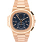 2021 PAPERS Patek Philippe Nautilus 40.5mm BLUE 18K Travel Time 5990/1R-001 BOX
