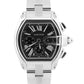2007 PAPERS Cartier Roadster XL Chronograph BLACK Steel 2618 W62020X6 Watch BOX